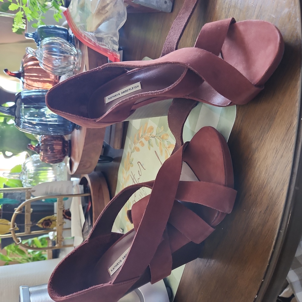 Kathryn Amberleigh Brick suede color